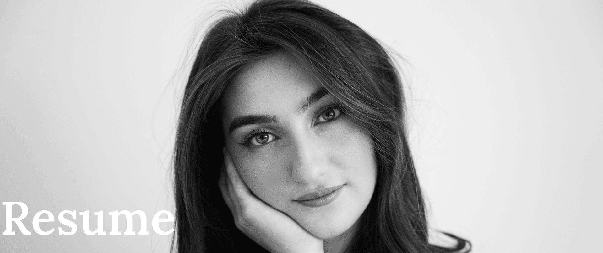 headshot of actress for resume page